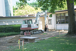 Calaveras Hall excavation