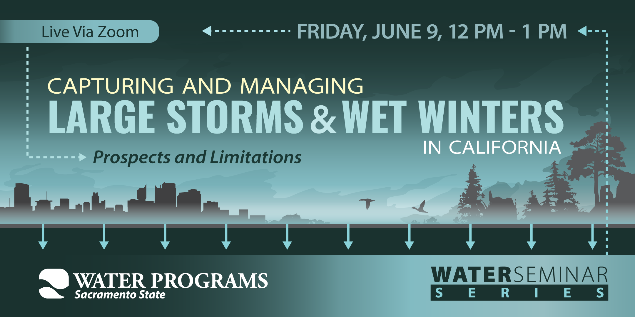 Water Seminar June 9, 2023, Capturing and Managing Large Storms and Wet Winters in California Prospects and Limitations