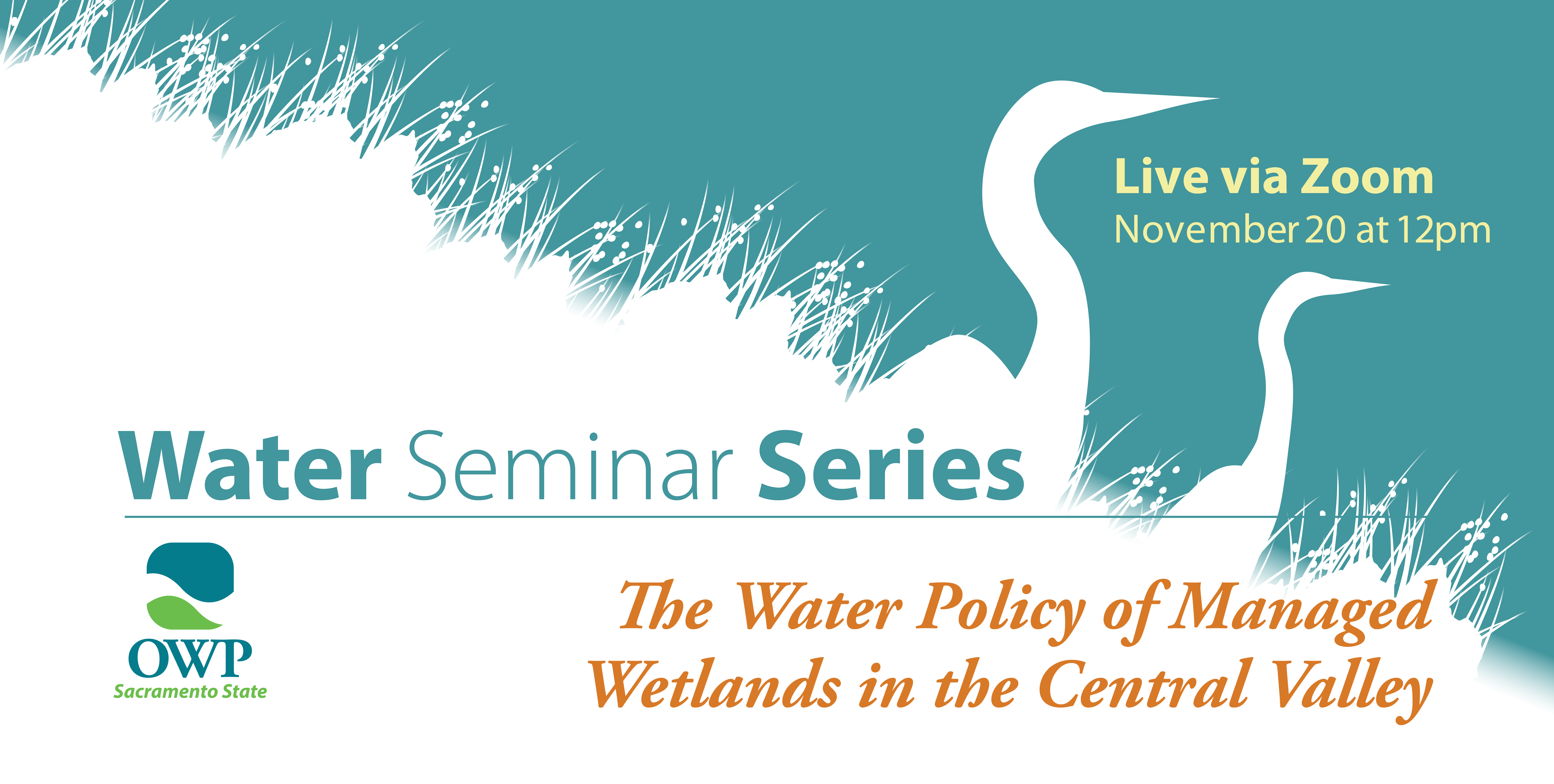 Water Seminar Series, November 20, 2020